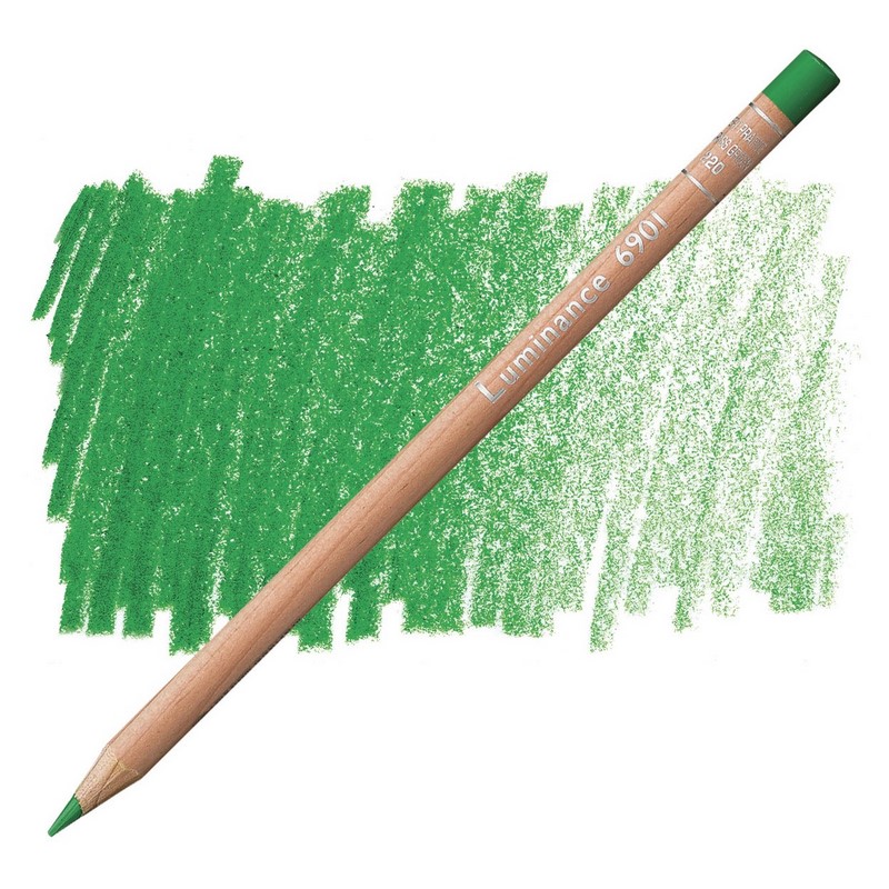 CARAN D'ACHE Pigmentová pastelka Luminance CARAN D'ACHE, 220 grass green
