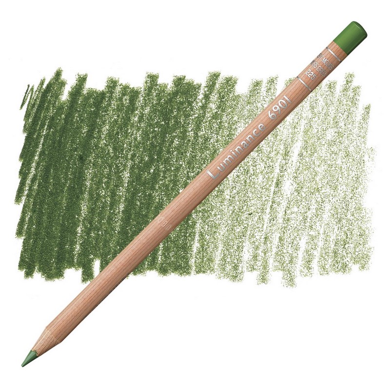 CARAN D'ACHE Pigmentová pastelka Luminance CARAN D'ACHE, 225 moss green