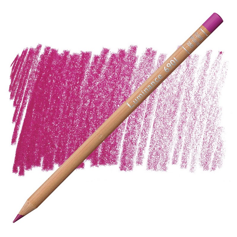 CARAN D'ACHE Pigmentová pastelka Luminance CARAN D'ACHE, 350 purplish red
