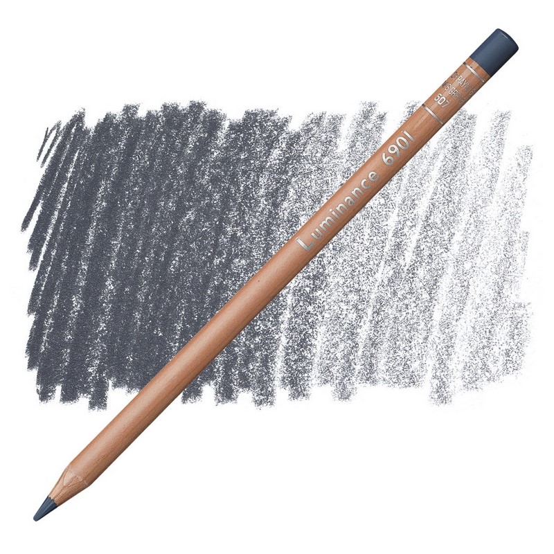 CARAN D'ACHE Pigmentová pastelka Luminance CARAN D'ACHE, 507 paynes grey 60%