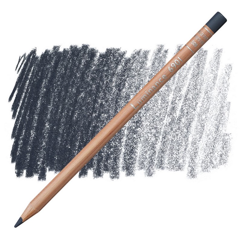 CARAN D'ACHE Pigmentová pastelka Luminance CARAN D'ACHE, 508 paynes grey