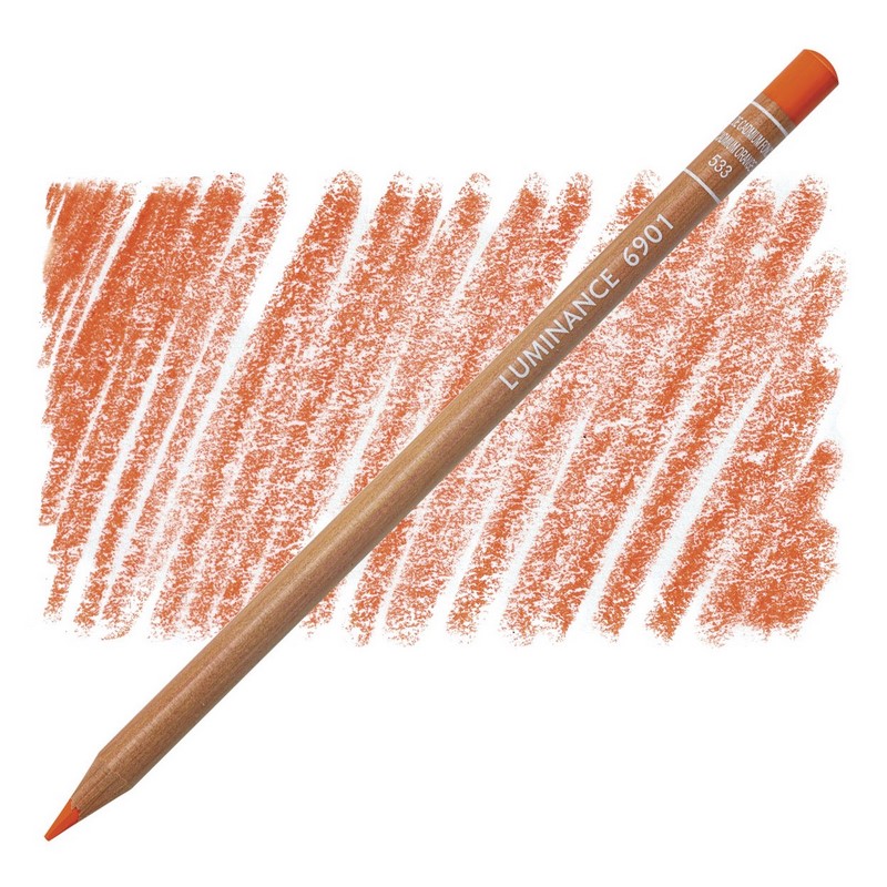 CARAN D'ACHE Pigmentová pastelka Luminance CARAN D'ACHE, 533 dark cadmium orange