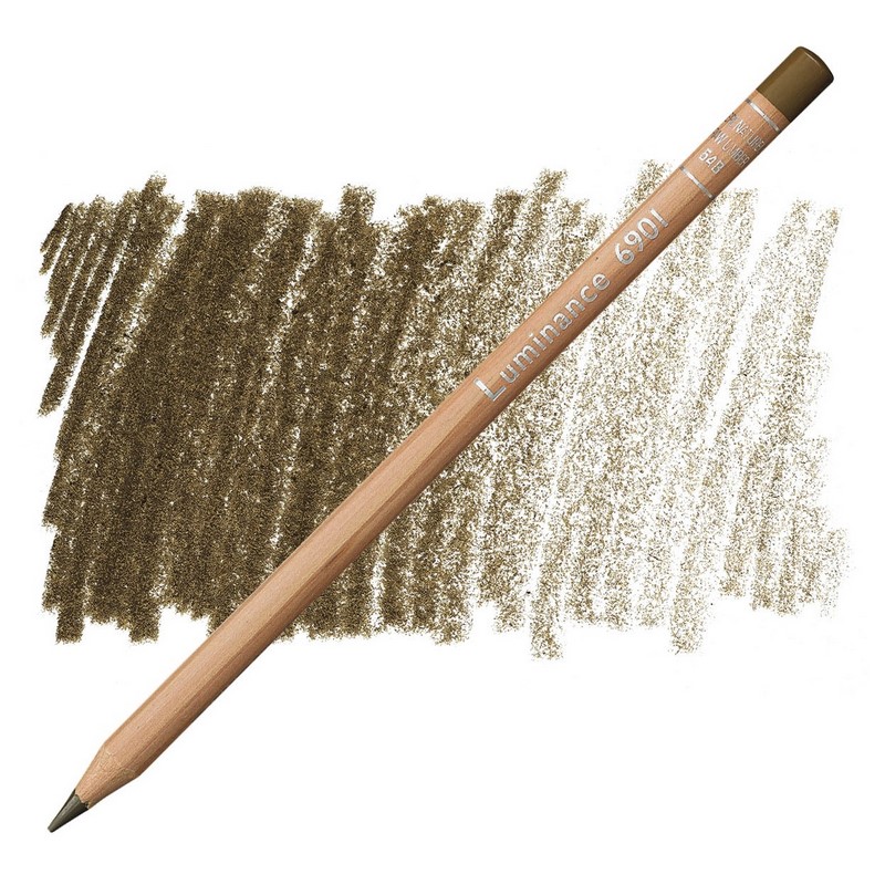 CARAN D'ACHE Pigmentová pastelka Luminance CARAN D'ACHE, 548 raw umber