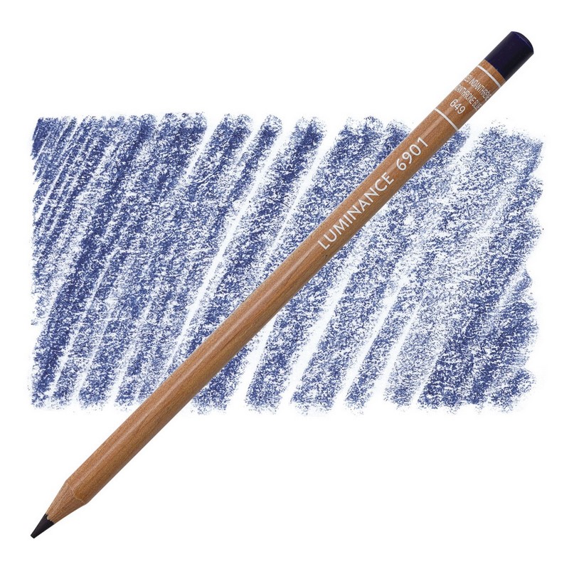 CARAN D'ACHE Pigmentová pastelka Luminance CARAN D'ACHE, 649 indanthrone blue