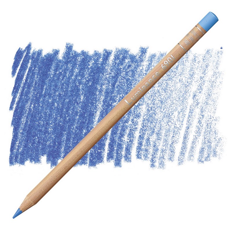 CARAN D'ACHE Pigmentová pastelka Luminance CARAN D'ACHE, 662 genuine cobalt blue