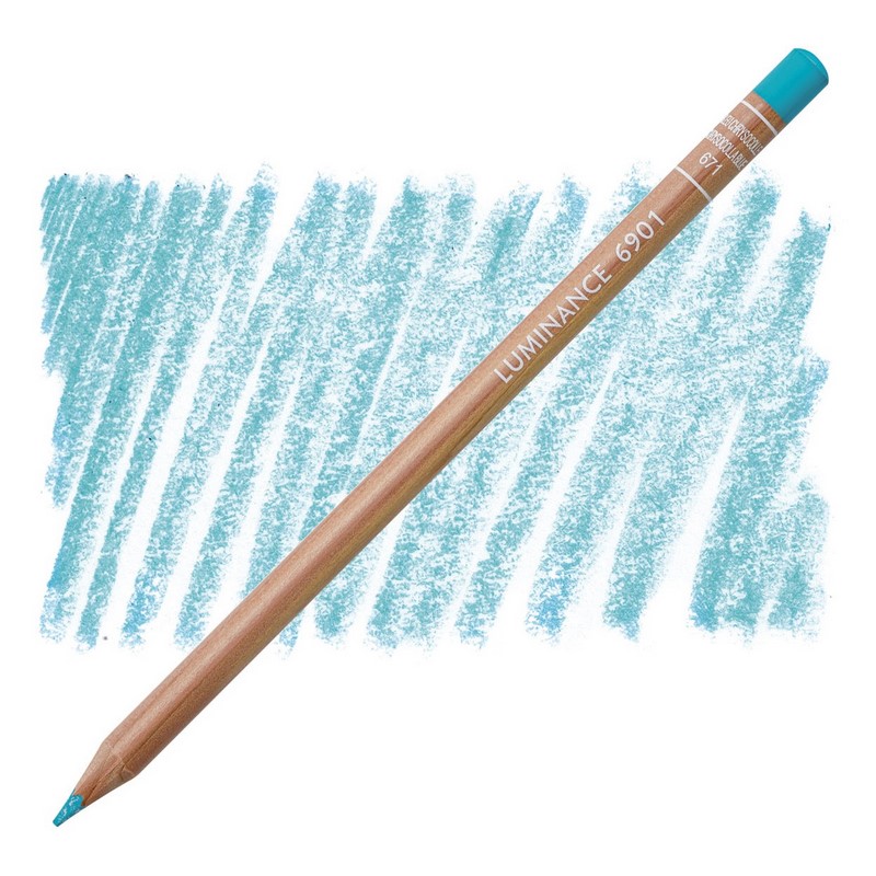 CARAN D'ACHE Pigmentová pastelka Luminance CARAN D'ACHE, 671 chrysocolla blue