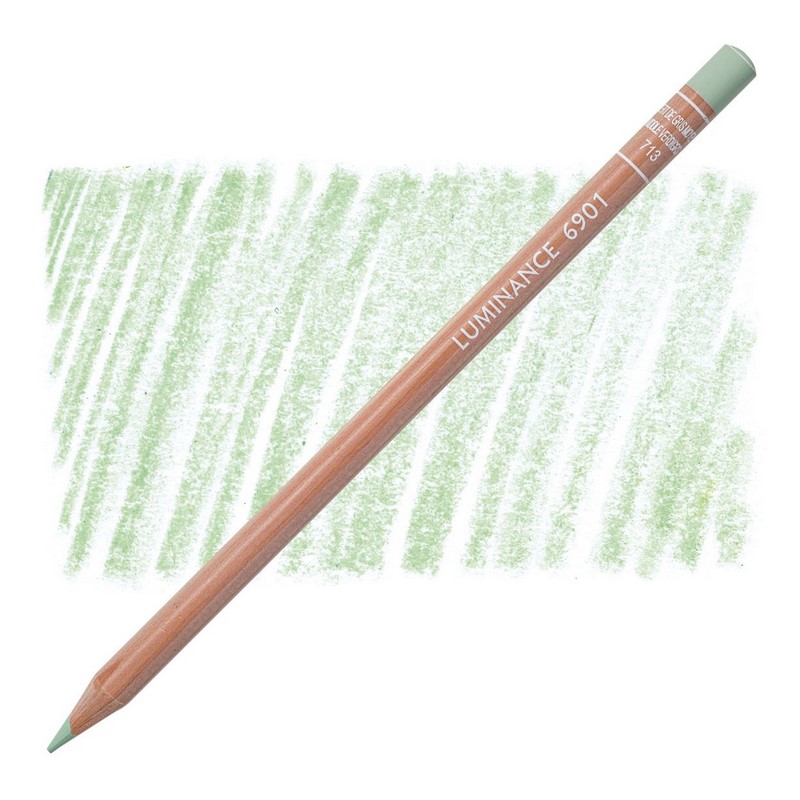 CARAN D'ACHE Pigmentová pastelka Luminance CARAN D'ACHE, 713 middle verdigris