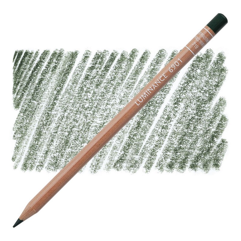 CARAN D'ACHE Pigmentová pastelka Luminance CARAN D'ACHE, 719 dark phthalocyanine green