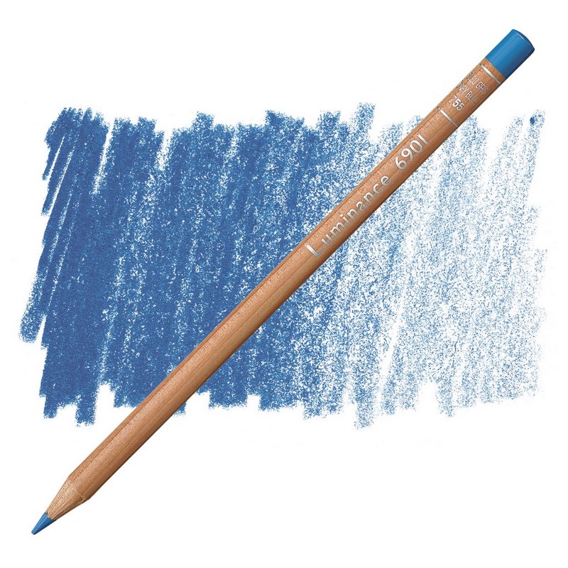 CARAN D'ACHE Pigmentová pastelka Luminance CARAN D'ACHE, 755 grey blue