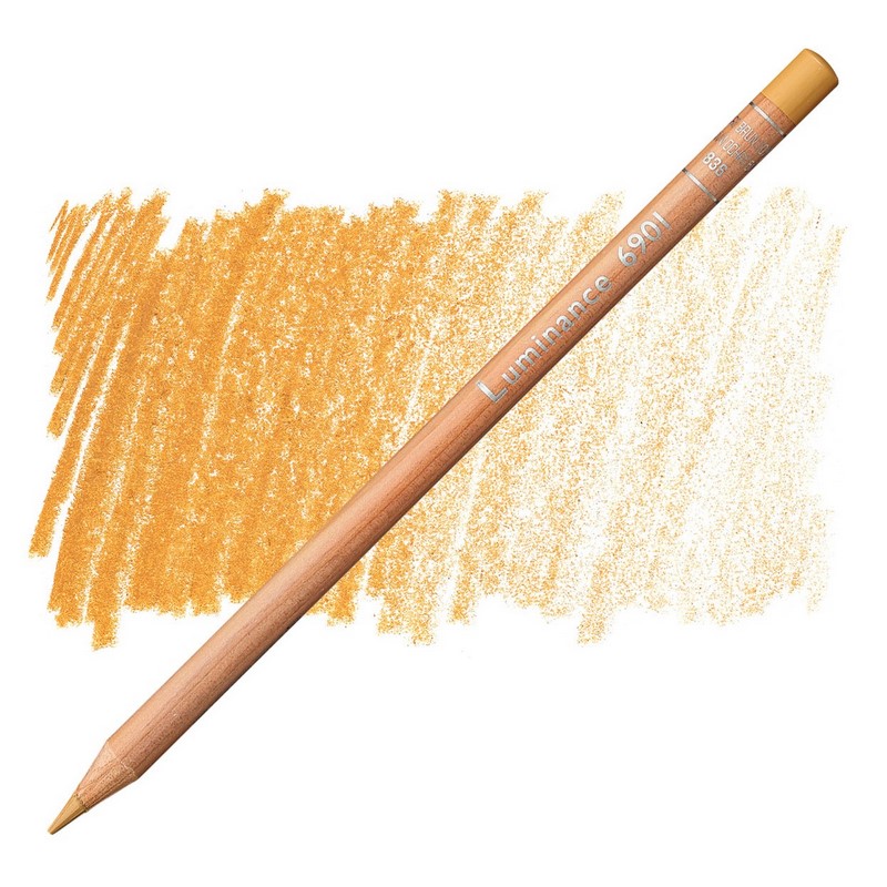 CARAN D'ACHE Pigmentová pastelka Luminance CARAN D'ACHE, 836 brown ochre 50%