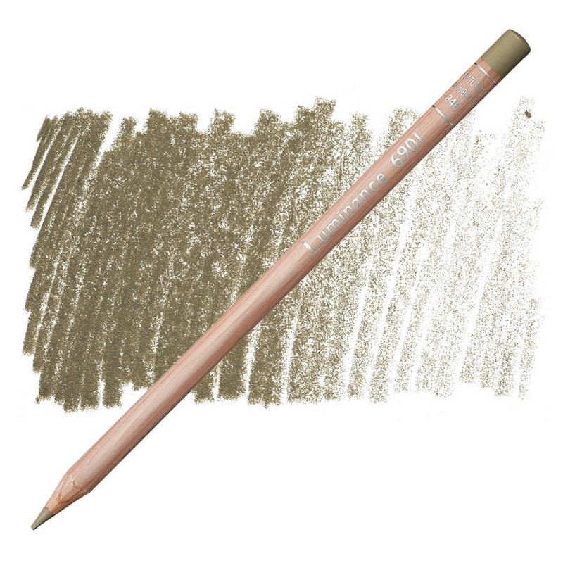 CARAN D'ACHE Pigmentová pastelka Luminance CARAN D'ACHE, 846 raw umber 50%
