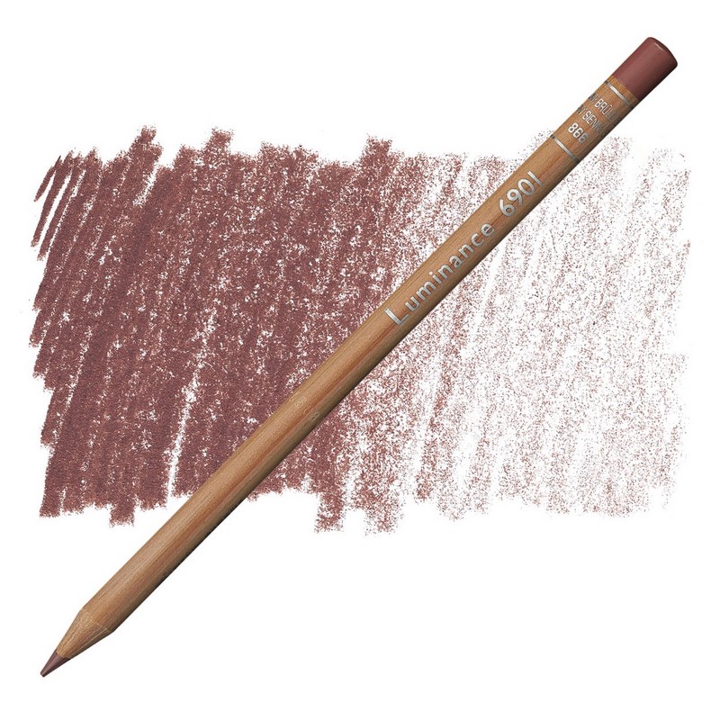 CARAN D'ACHE Pigmentová pastelka Luminance CARAN D'ACHE, 866 burnt siena 50%