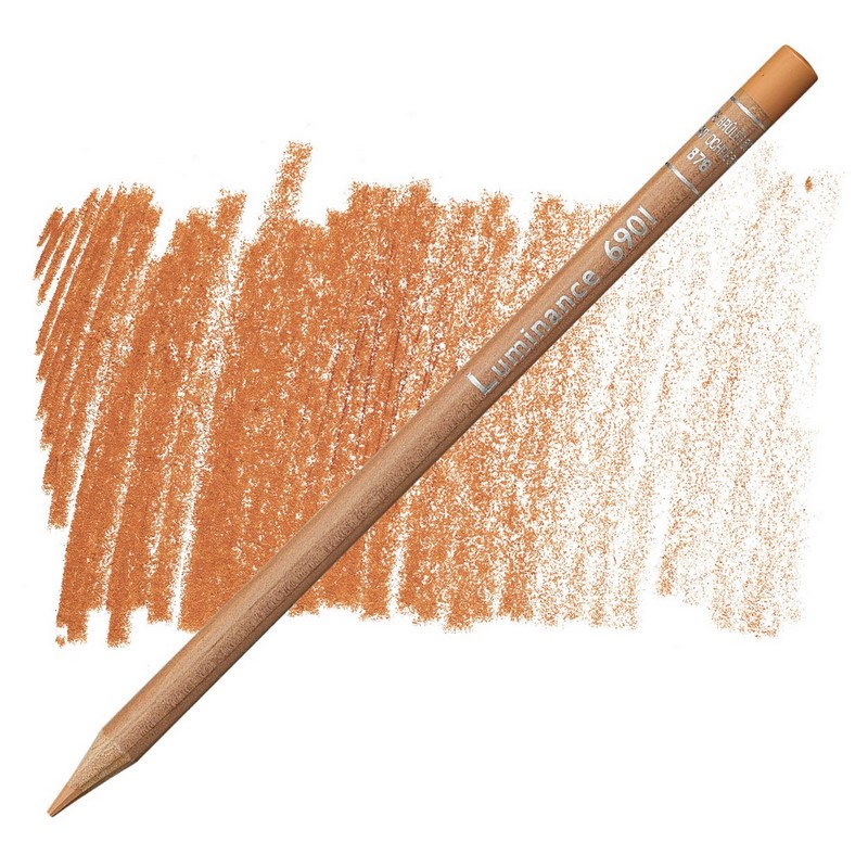 CARAN D'ACHE Pigmentová pastelka Luminance CARAN D'ACHE, 876 burnt ochre 50%
