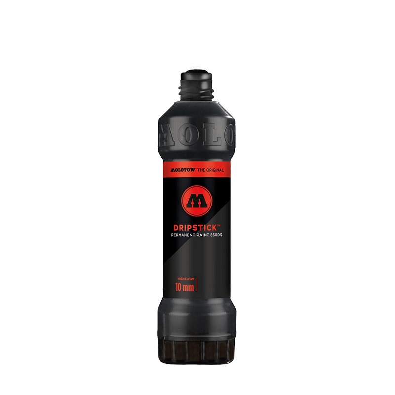 Lihový popisovač MOLOTOW Dripstick permanentní 10mm, černý