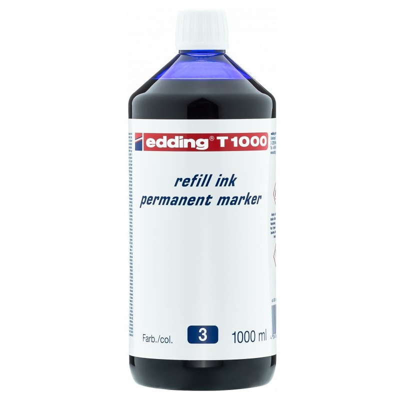 Inkoust EDDING T 1000 pro permanentní popisovače, modrý