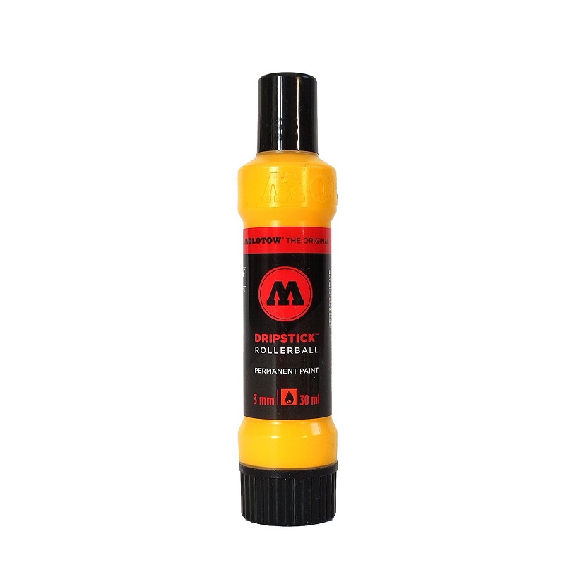 Lihový popisovač MOLOTOW Dripstick permanentní 3mm, žlutý