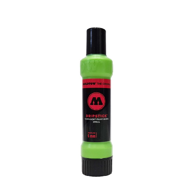 Lihový popisovač MOLOTOW Dripstick permanentní 6mm, světle zelený