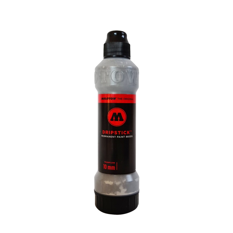 Lihový popisovač MOLOTOW Dripstick permanentní 10mm, stříbrný