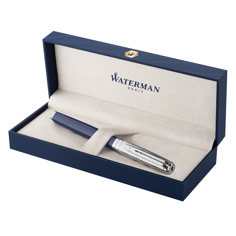 Plnící pero WATERMAN Exception SE Made in France Deluxe Blue CT "M"
