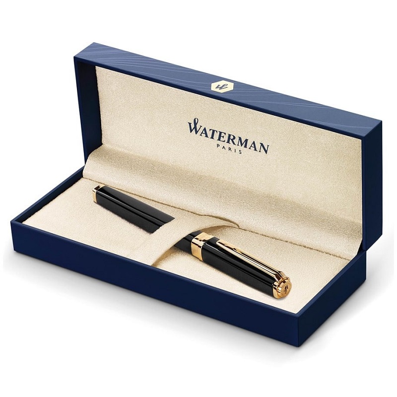 Plnící pero WATERMAN Exception Slim Black GT "F"