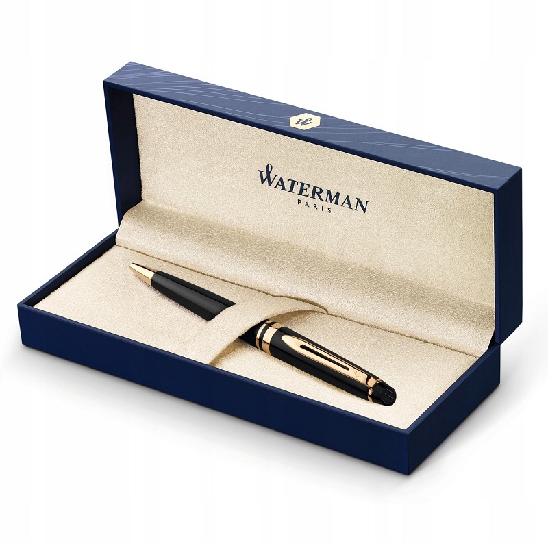 Kuličkové pero WATERMAN Expert Black Lacquer GT