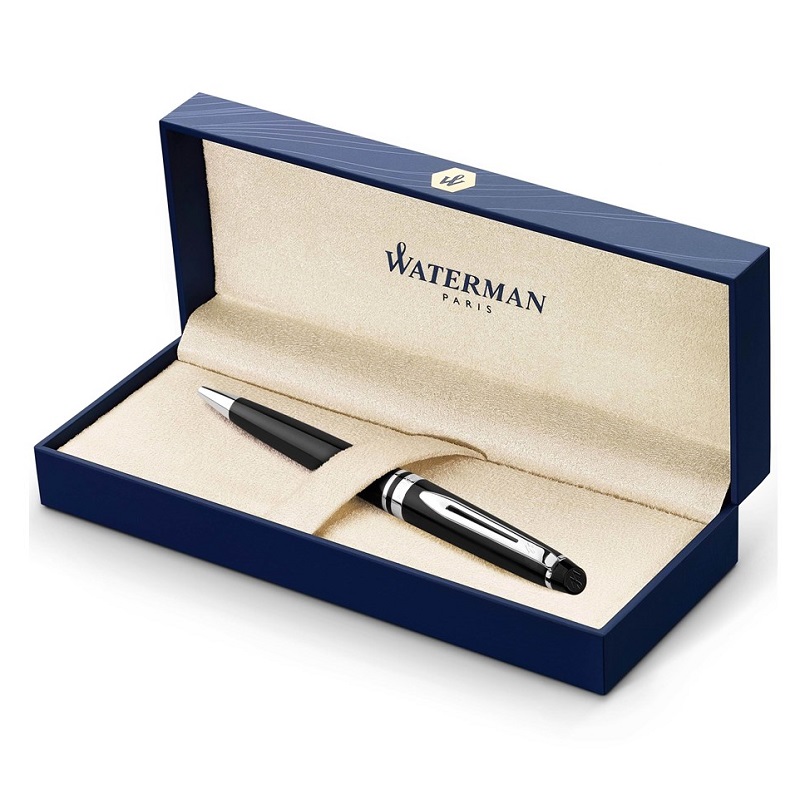 Kuličkové pero WATERMAN Expert Black Lacquer CT