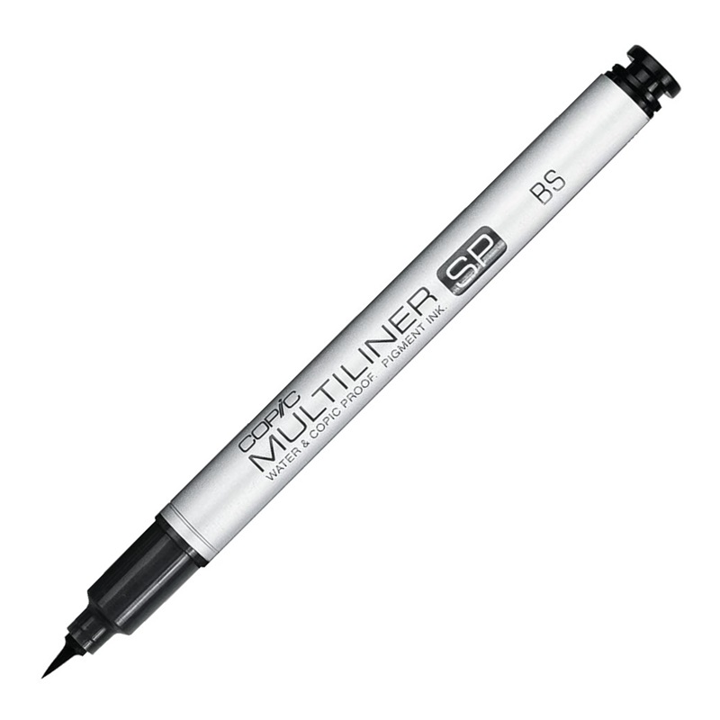 Technický liner COPIC SP černý štětcový