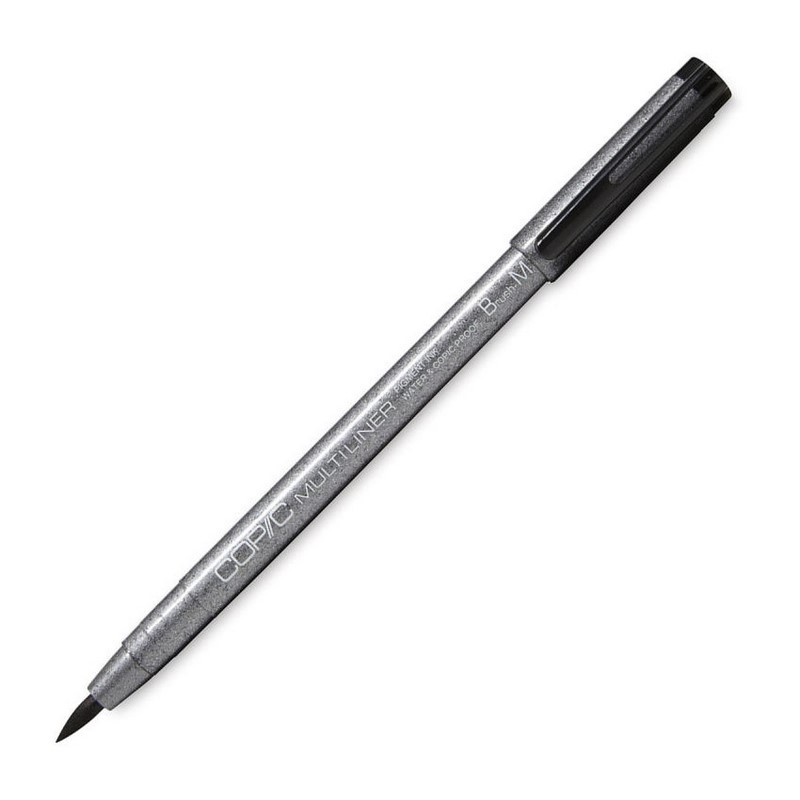 Technický liner COPIC černý štětcový M