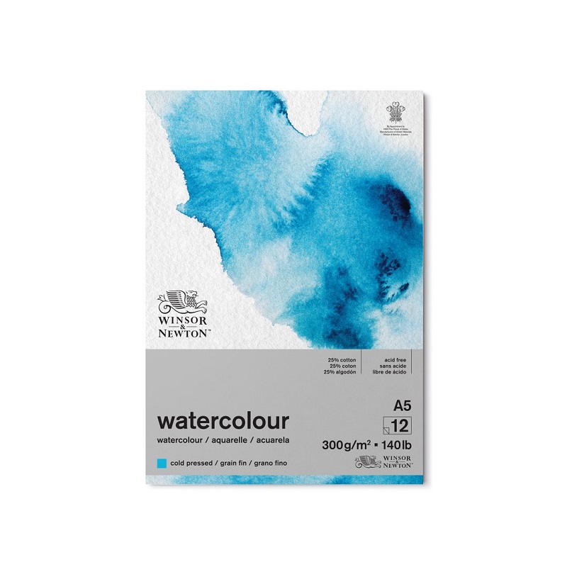 Blok WINSOR & NEWTON Watercolour Pad, A5 12 listů