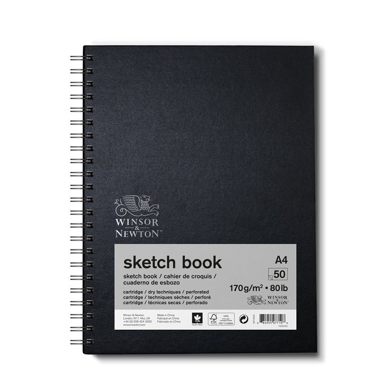 Skicář WINSOR & NEWTON Sketch Book Spiral, A4 50 listů