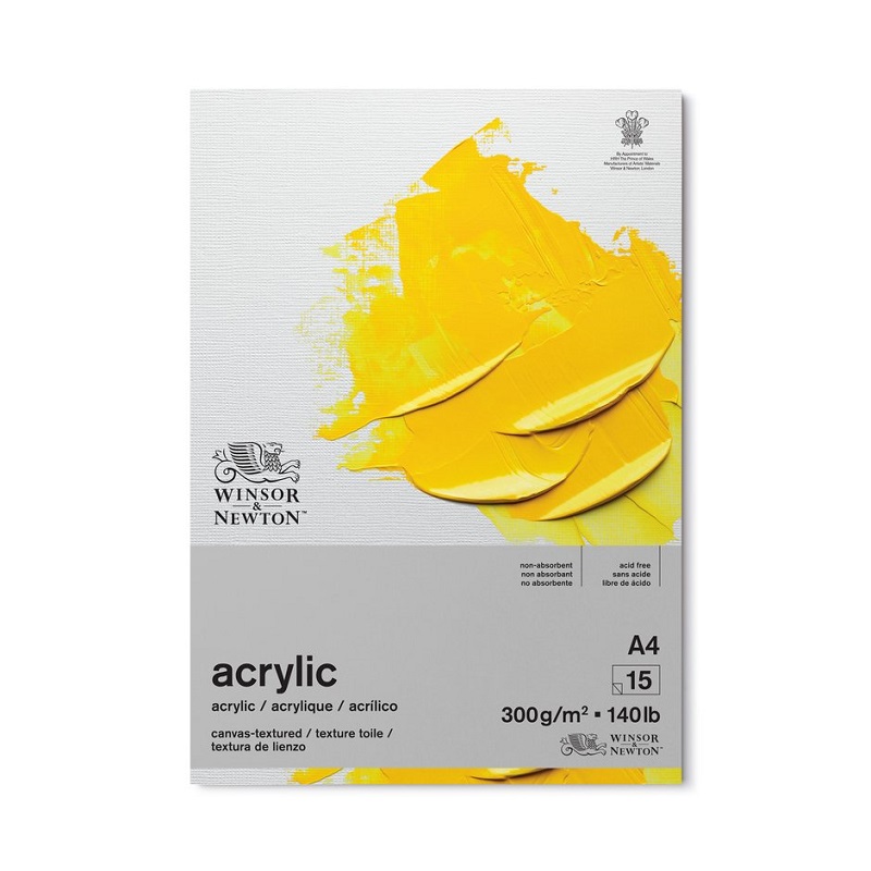 Blok WINSOR & NEWTON Acrylic Paper, A4 15 listů
