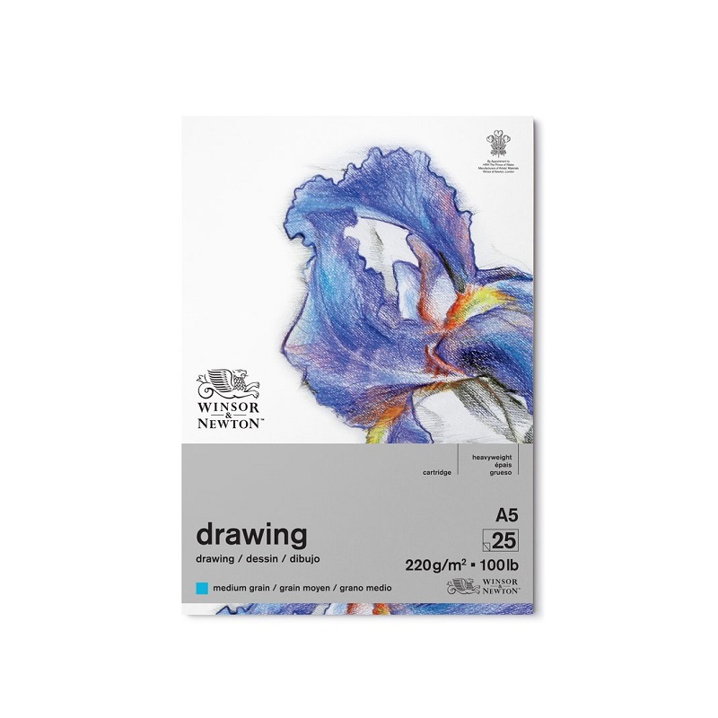 Blok WINSOR & NEWTON Drawing Pad Medium, A5 25 listů