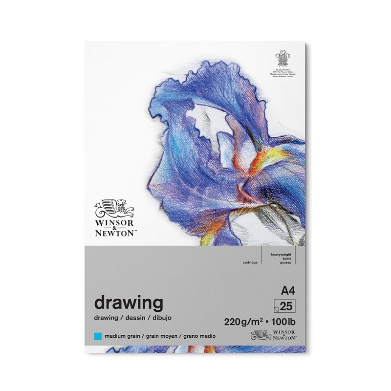 Blok WINSOR & NEWTON Drawing Pad Medium, A4 25 listů