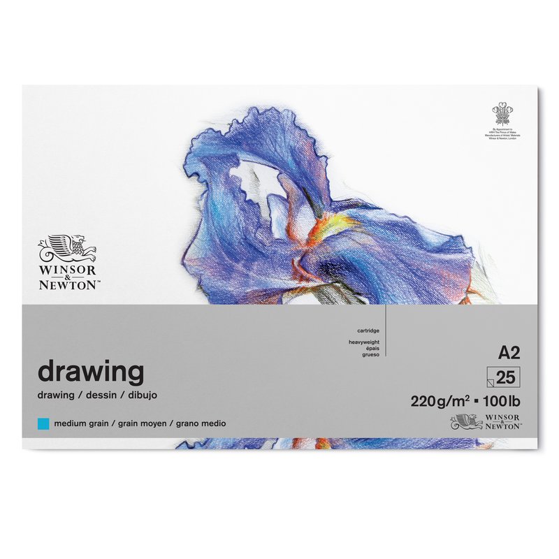 Blok WINSOR & NEWTON Drawing Pad Medium, A2 25 listů