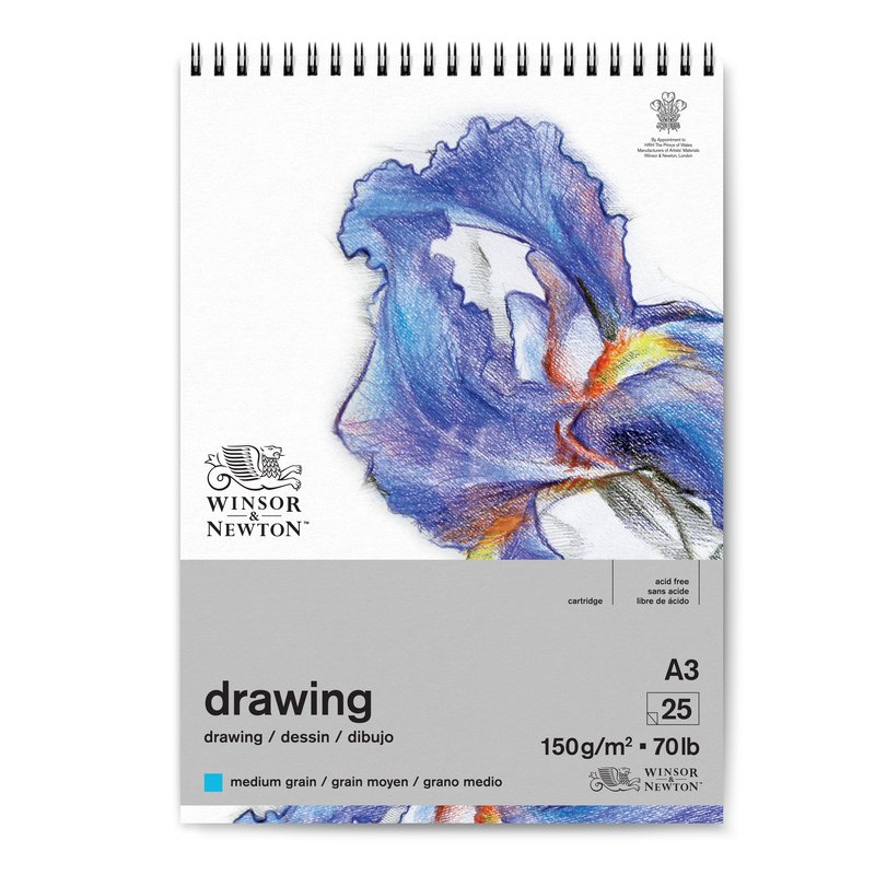 Skicář WINSOR & NEWTON Drawing Pad Medium, A3 25 listů