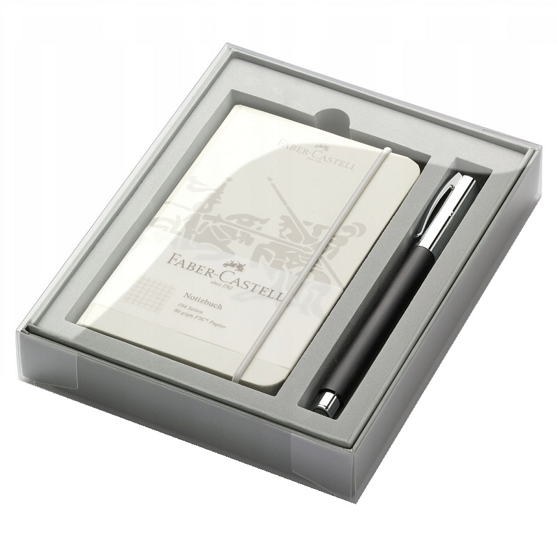 FABER-CASTELL roller Ambition Precious Resin v dárkové sadě se zápisníkem