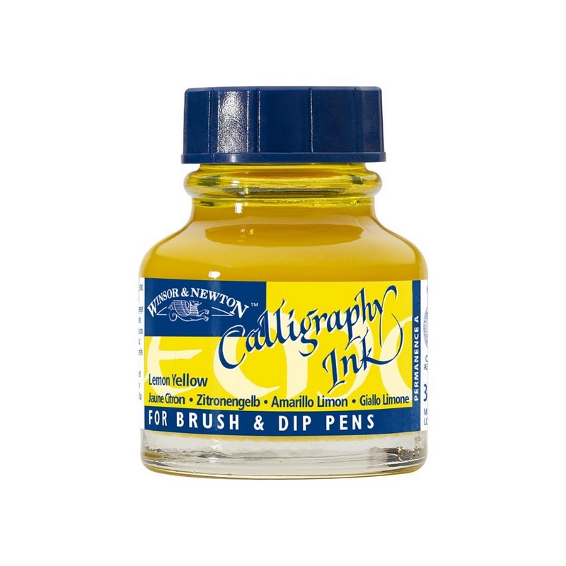 Kaligrafický inkoust WINSOR & NEWTON Calligraphy Ink, 30ml Lemon Yellow