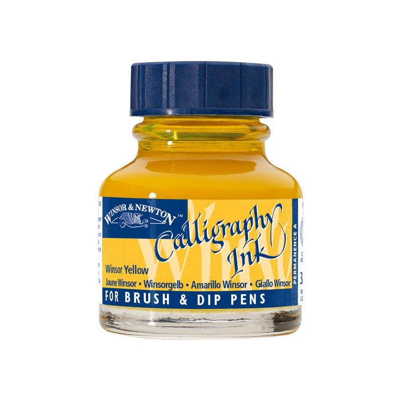 Kaligrafický inkoust WINSOR & NEWTON Calligraphy Ink, 30ml Winsor Yellow