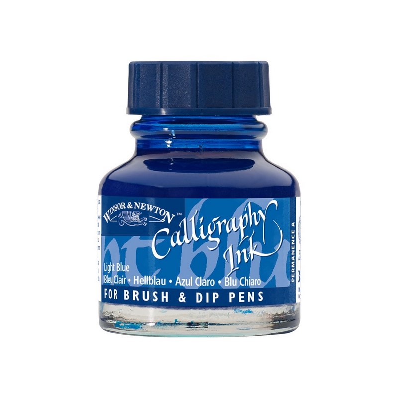 Kaligrafický inkoust WINSOR & NEWTON Calligraphy Ink, 30ml Light Blue