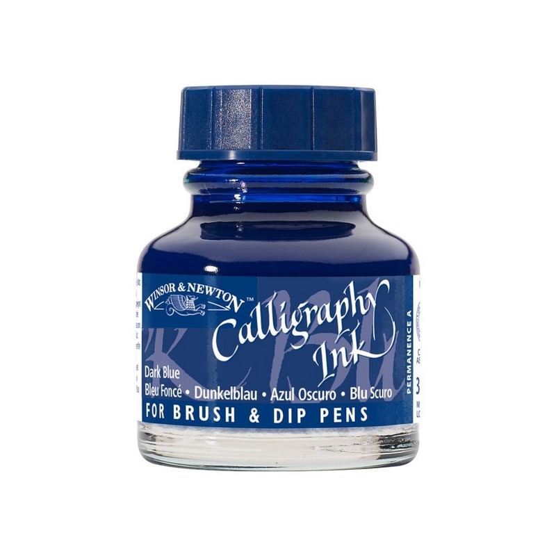 Kaligrafický inkoust WINSOR & NEWTON Calligraphy Ink, 30ml Dark Blue