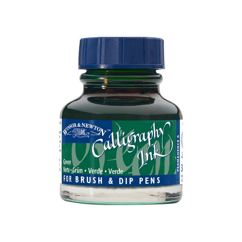 Kaligrafický inkoust WINSOR & NEWTON Calligraphy Ink, 30ml Green