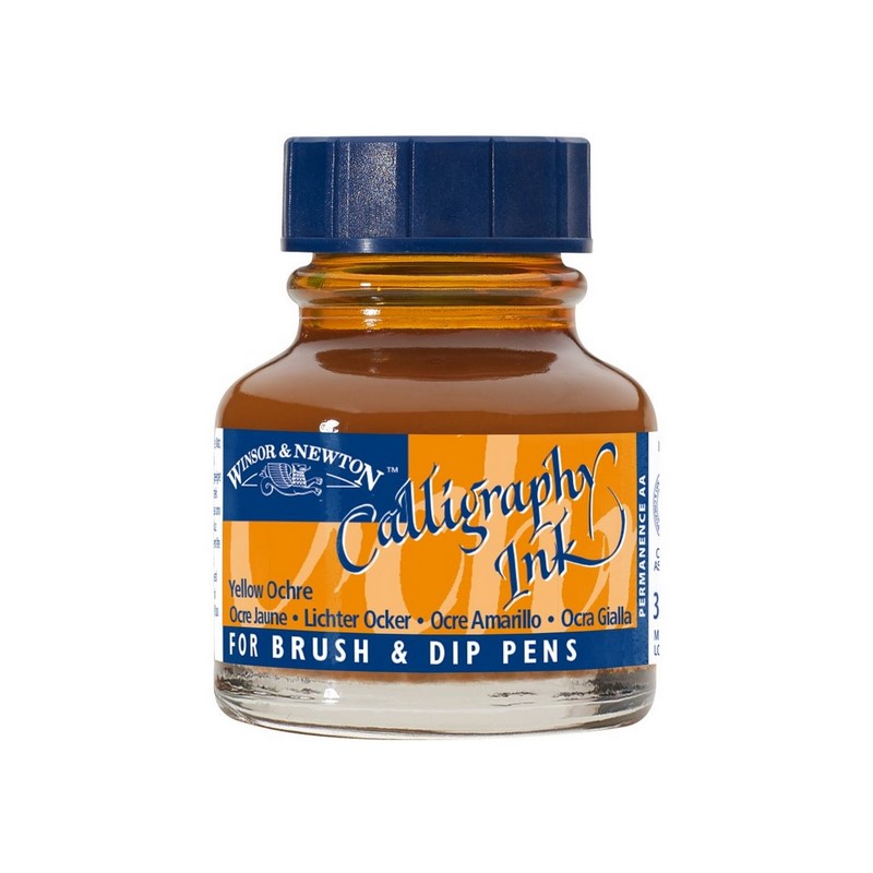 Kaligrafický inkoust WINSOR & NEWTON Calligraphy Ink, 30ml Yellow Ochre