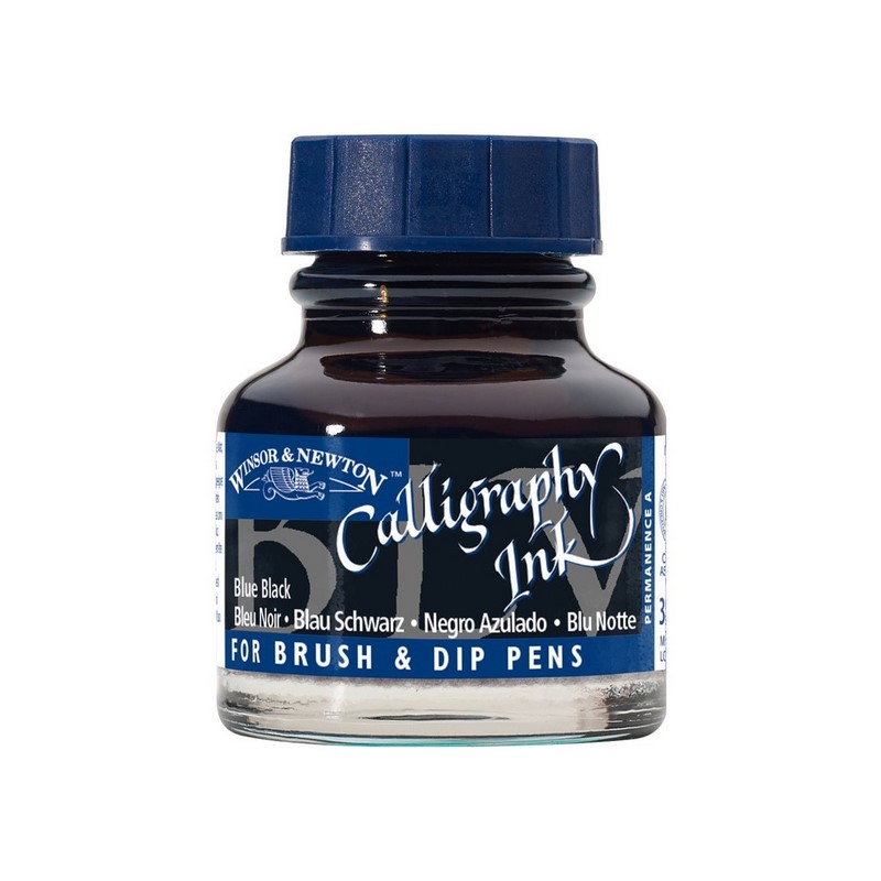 Kaligrafický inkoust WINSOR & NEWTON Calligraphy Ink, 30ml Blue Black