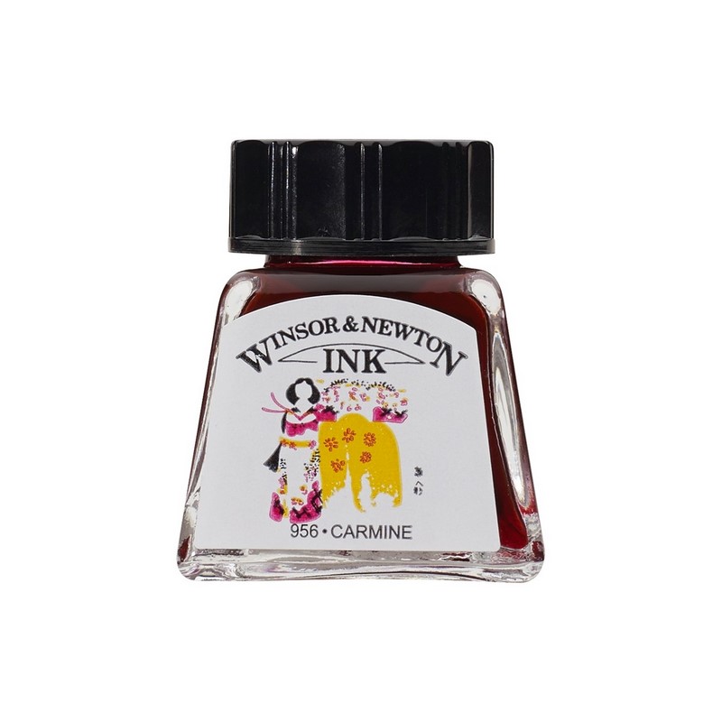 Kreslící inkoust WINSOR & NEWTON Drawing Ink, 14ml Carmine