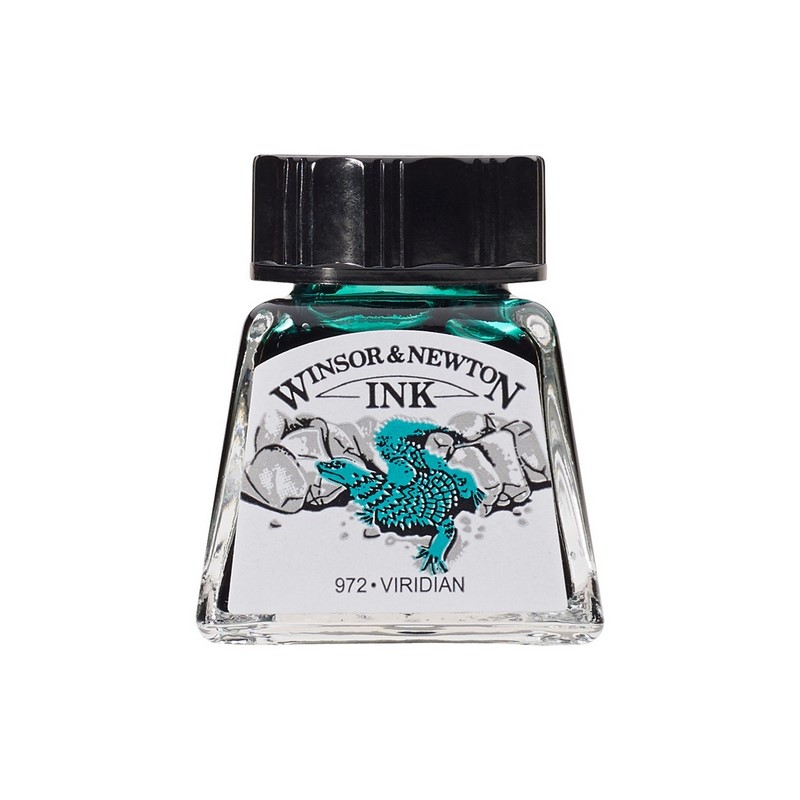 Kreslící inkoust WINSOR & NEWTON Drawing Ink, 14ml Viridian