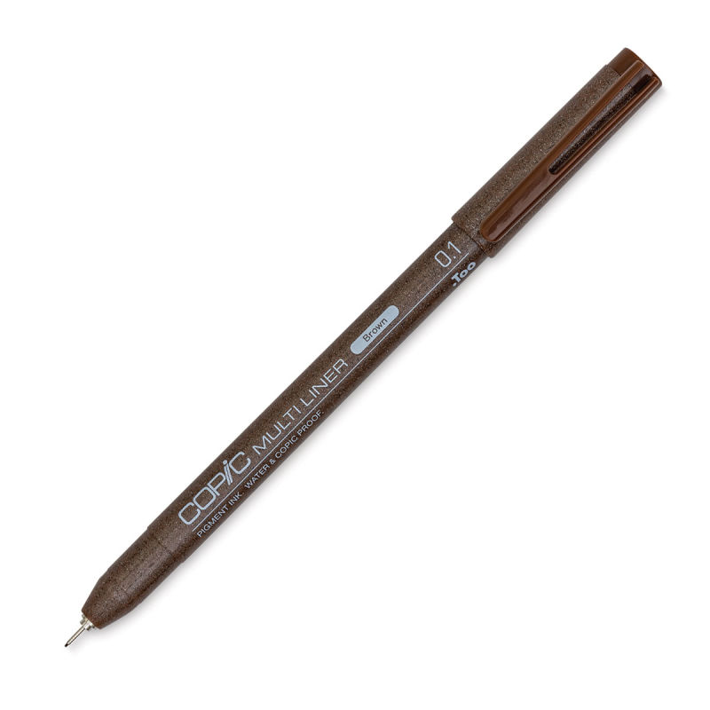 Technický liner COPIC hnědý 0,1mm