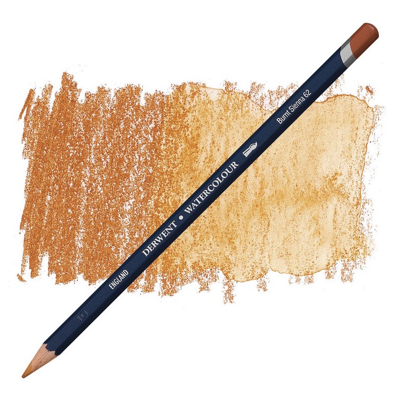 Akvarelová pastelka DERWENT Watercolour, Burnt Sienna