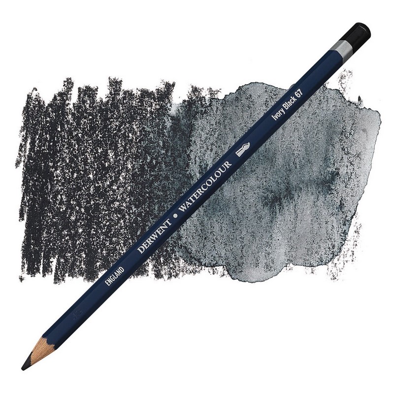 Akvarelová pastelka DERWENT Watercolour, Ivory Black