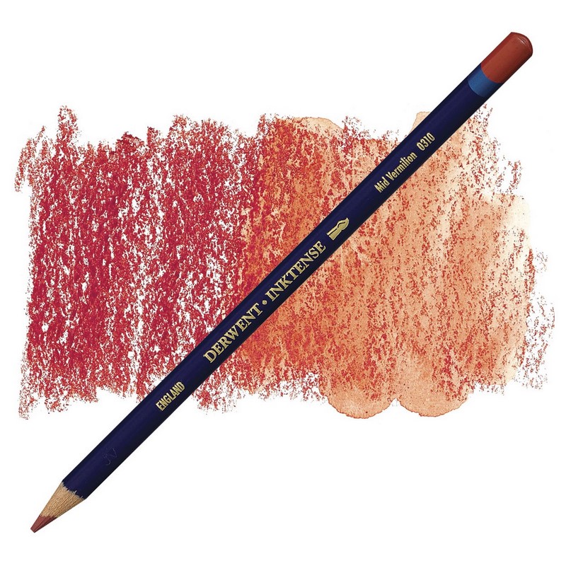Akvarelová pastelka DERWENT Inktense, Mid Vermilion