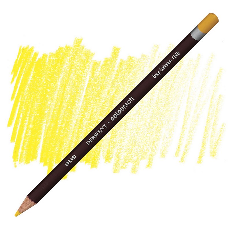 Umělecká pastelka DERWENT Coloursoft, Deep Cadmium